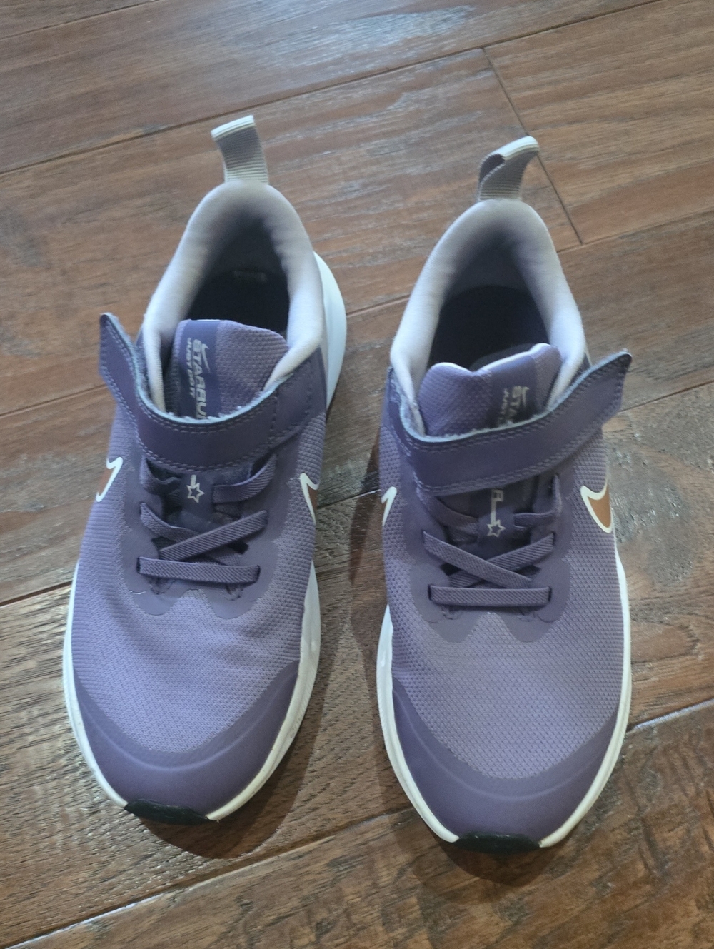 Nike Kids Purple Sneakers with White Accents